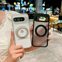 Nouvel Arrivage Coque de téléphone givrée avec anneau magnétique de chargement sans fil et support pour Google Pixel 10 9 8 7 6 Pro XL 10A 9A 8A 7A
