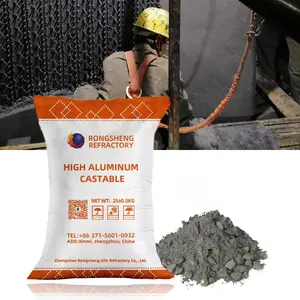 Refractory Castable With Low Cement Casting Material Alumina Cement For Kiln