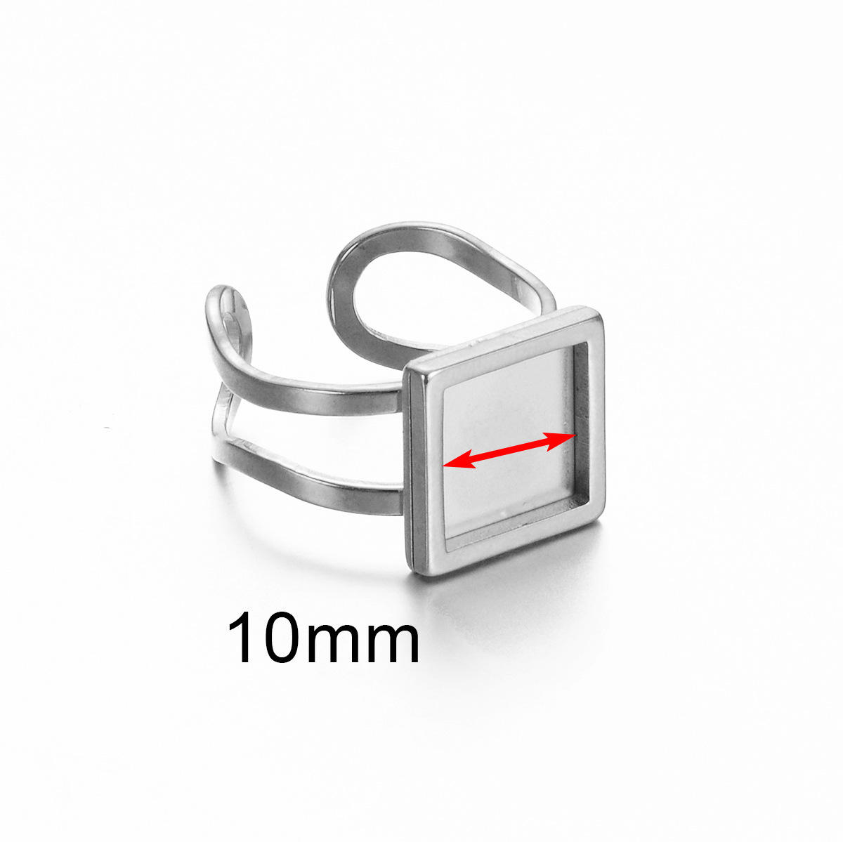 Couleur acier, carré intérieur 10mm