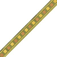 Dentelle brodée pour rideaux, largeur 3,5 cm, modèle 2026, idéale pour les cheminées de table, les emballages de boîtes cadeaux et les oreillers de maison