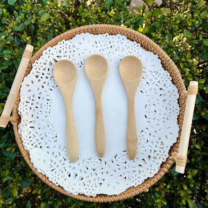 Moderno Juego de Cubiertos de Bambú de Dos Piezas, Cuchara Larga de Madera, Utensilios de Cocina Creativos, Vajilla Desechable para Viajes - Product Image 1