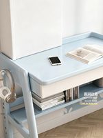 Bureau d'étude pour enfants avec étagère, bureau et chaise réglables en hauteur pour enfants, table d'étude en bois pour étudiants