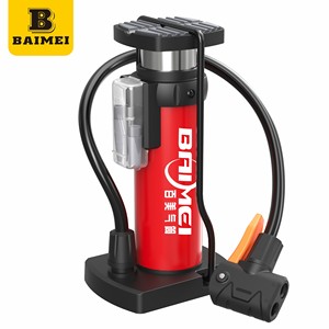 <span class=keywords><strong>Pompe</strong></span> à pied portable Baimei haute pression en acier pour pneus de vélo – <span class=keywords><strong>Pompe</strong></span> à air tendance pour vélo - Product Image 1
