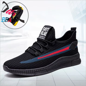 Chaussures de sport décontractées pour hommes en gros, respirantes, en maille et coton, légères, avec empeigne tissée pour le printemps - Product Image 2