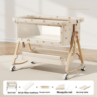 Berceau Portable de Luxe Grand Format au Design Moderne et Multifonctionnel pour Nouveau-Né, Idéal pour Chambre et Hôpital
