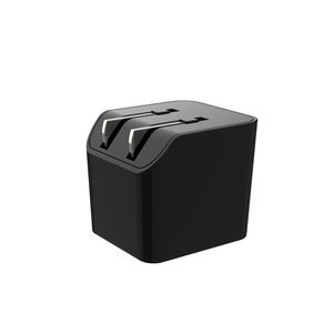 Cargador de pared de tamaño compacto de EE. UU. 12W Adaptador de corriente móvil con enchufe plegable USB dual para iPhone Android ETL FCC <span class=keywords><strong>VI</strong></span> Certificación - Product Image 1