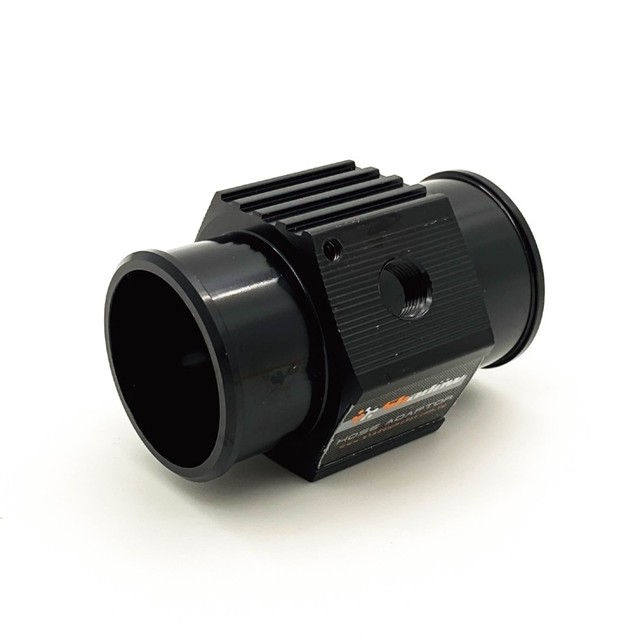 Car Coolant Hose Adapter with Sensor Port 32mm Water Temp Gauge Connector for Engine Cooling System