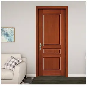 Porta de madeira maciça para casa, design de porta em madeira teca mdf combinado, mais recente de fábrica, 2024, desenho de porta em melamina