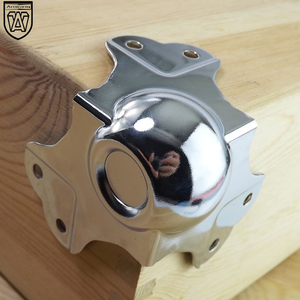 Protector de Esquinas Metálico de 3 Lados Anwang, Cromado, para Gabinetes de Altavoces - Product Image 4