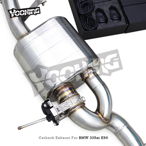 Système d'échappement en acier inoxydable pour BMW <span class=keywords><strong>335</strong></span>/335xi <span class=keywords><strong>E90</strong></span> 3.0T 2009-2013, silencieux avec système de commande de soupape - Product Image 3