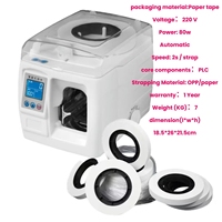Attacheuse de billets électrique robuste à tension réglable 2s/Strap PLC, consommables à faible coût, garantie 1 an pour usage industriel