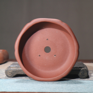 Pot à bonsaï en argile violette, forme octogonale en forme de pétale, petit pot d'intérieur, style zen chinois - Product Image 4