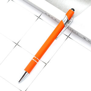 Venta caliente Colorido Prensa Acción Metal Oficina Uso Bolígrafo Con Logotipo Personalizado - Product Image 5