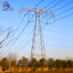 132kv Galvanized Electrical Power Tower Electric Transmission Steel Tower