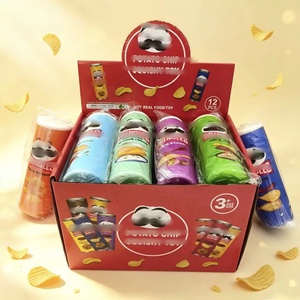 Jouet anti-stress en forme de seau de chips à presser, à récupération lente, gadget amusant et mignon, cadeau de vacances en PU pour les 15 ans et plus - Product Image 1