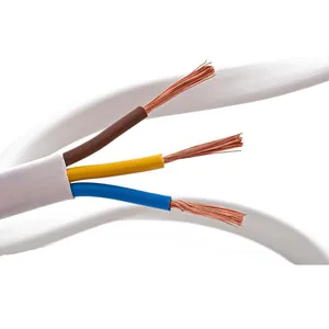 Cable eléctrico de cobre de 3 núcleos, aislamiento de pvc de doble y tierra, cables planos, 3x1,5mm, 3x2,5mm