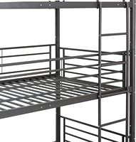 Dortoir scolaire moderne Lits superposés triples en métal Lits superposés pour la maison Cadres de lit jumeaux doubles avec escaliers