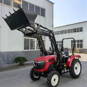 Fabrika mini traktör yükleyici yüksek kalite 4*4 20HP-140hp dizel çin çiftlik traktörleri agricola traktör satın