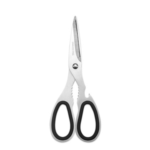 <b>Kitchen</b> <b>Scissors</b> Stainless Steel Multi Functional Home Use Straight Head Black Handle - Product Image 4