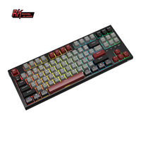 Teclado Mecánico para Juegos Royal Kludge RK R87, Retroiluminación RGB, Teclado con Cable para Computadora, Interruptores Rojos, Teclas Tailandesas