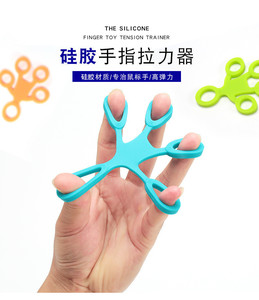Entrenador Mano Ejercitador Dedo Anillo Silicona Resistencia Banda - Product Image 2