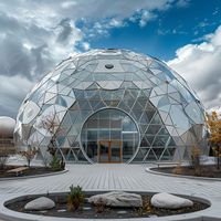 Dôme géodésique en verre pour camping, glamping, maison igloo, serre, hôtel de villégiature, jardin, extérieur, structure métallique