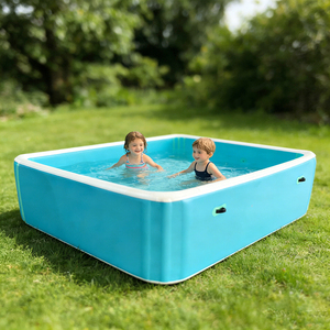<span class=keywords><strong>Piscine</strong></span> gonflable facile à installer en tissu Drop Stitch, <span class=keywords><strong>piscine</strong></span> <span class=keywords><strong>hors</strong></span> <span class=keywords><strong>sol</strong></span> pour le jardin, activités aquatiques estivales en famille - Product Image 3