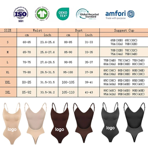 여성용 미디엄 컨트롤 통기성 친환경 폴리아미드 심리스 힙업 빅 U 백리스 바디수트 쉐이프웨어 - Product Image 2