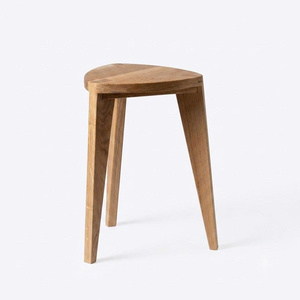 Taburete de Roble Macizo, Asiento de Madera Moderno y Minimalista para Dormitorio y Sala de Estar, Mueble para el Hogar de Diseño Duradero - Product Image 1
