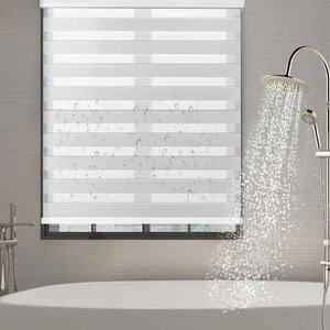 ستائر حمار وحشي ذكية رؤية نهارية ليلية ستائر دوارة بطبقة مزدوجة قماش بوليستر 100% كورية ستائر كومبي - Product Image 2