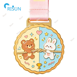 Medallas Personalizadas para el Día del Deporte Escolar, Medallas de Ultra Impacto con Relieve de Tira y Afloja, Medallones para Escuelas, Medallas Personalizadas de Tira y Afloja - Product Image 5