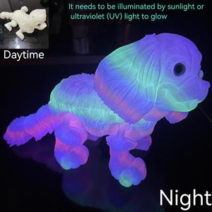 Vashine Juguetes de Animales Impresos en 3D, Modelo de Plástico PLA, Bulldog Francés, Juguetes Flexibles de Cristal Impresos en 3D - Product Image 6