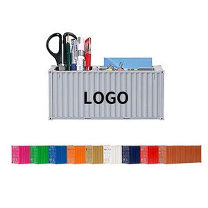 Porte-stylos promotionnel 2024, porte-stylos de bureau personnalisé en forme de conteneur d'expédition, organisateur de stylos pour entreprise - Product Image 2
