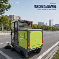 Balayeuse de voirie électrique entièrement fermée XY-C20, largeur de nettoyage 2000 mm, 48V 150Ah, double ventilateur, autonomie 6-8h, pour usine et parking