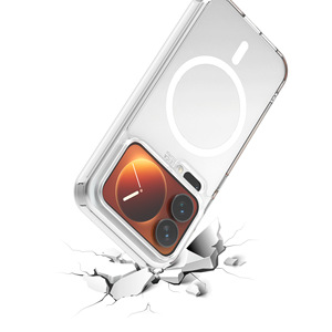 Para <span class=keywords><strong>Xiaomi</strong></span> Mi 17 Pro Max Clear Magnetic Case, New Shockproof Corner Anti-Scratch TPU + PC Funda para teléfono móvil para <span class=keywords><strong>Xiaomi</strong></span> 17 Pro Max - Product Image 4