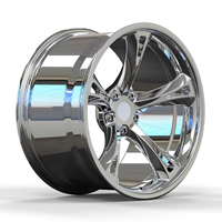 Nouvelle jante concave forgée triple polissage chromé sur mesure 5x130/5x120/6x139.7 en aluminium 25mm/30mm de 18 à 26 pouces pour Jeep Truck C10 – Garantie 5 ans