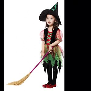 Nouveauté - Costume de sorcière pour filles pour fête d'Halloween, robe de cosplay avec chapeau 4ourcostumes - Product Image 3