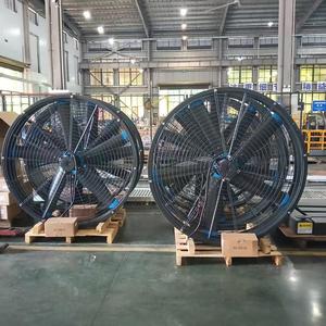 Industrial Low Noise 2m 8ft Blade Diameter Free <b>Standing</b> HVLS Commercial Ventilation Fan Touch <b>Control</b> Aluminum Alloy Motor IP55 - Product Image 5