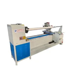 Automatic home textile roll slitting cutting machine