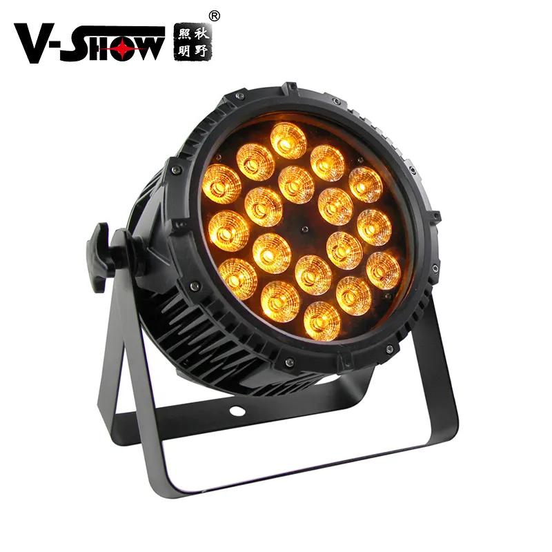V-Show LED Lights 18 * 18W RGBWA UV IP65 Waterproof LED Par Light Outdoor Stage Lighting