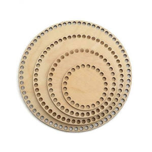 Fournitures pour bassins Solistar, artisanat DIY, fond en bois pour tissage, crochet, tricot, rond, 8 pouces, décoration d'intérieur en bois, Europe - Product Image 6