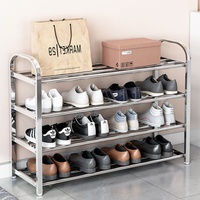 Meuble de rangement pour chaussures d'entrée en métal, design unique et économique, pour salon moderne
