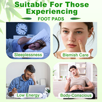 SEFUDUN Système immunitaire Aloe Vera Patchs nettoyants profonds pour les pieds Améliore la qualité du sommeil Soulage le stress Patchs nettoyants profonds au charbon pour les pieds