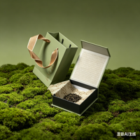 Boîtes d'emballage pour thé cosmétique écologiques et recyclables personnalisées, finition mate, forme de livre, fermeture magnétique, matériaux haute densité