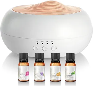 Diffuser Aroma Minyak Esensial Alami dengan 4 Set Minyak, Diffuser Aromaterapi Udara untuk Set Hadiah Minyak Esensial