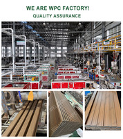 Lames composites WPC 100*50 mm pour façade de centre commercial, architecture, persiennes verticales, tubes de protection, poutre WPC, tube carré WPC
