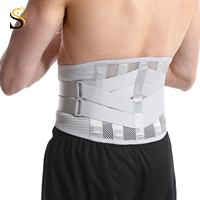 SHILION Protection Professionnelle Élastique Confortable Respirante Réglable Légère en Spandex et Nylon pour Soutien Lombaire et de la Taille