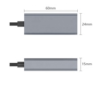 Adaptateur USB 3.0 ou Type C vers Ethernet Gigabit pour PC/Switch/Ordinateur portable Plug and Play avec chipset Realtek RTL8153E
