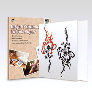 Papier Tatouage Imprimable pour <span class=keywords><strong>Imprimante</strong></span> Jet d'Encre et <span class=keywords><strong>Laser</strong></span>, Transfert à l'Eau, Feuilles d'Art Corporel Temporaire Sûres pour les Créateurs et les Espaces Communautaires - Product Image 1