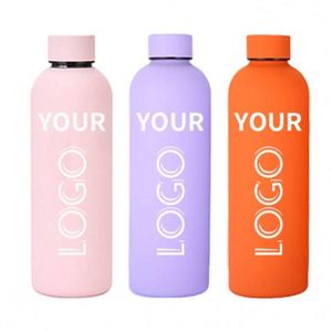 ขวดน้ำเก็บความร้อนสุญญากาศโลหะแบบพกพา ลดราคาพิเศษ พร้อมฝาปิด - Product Image 2